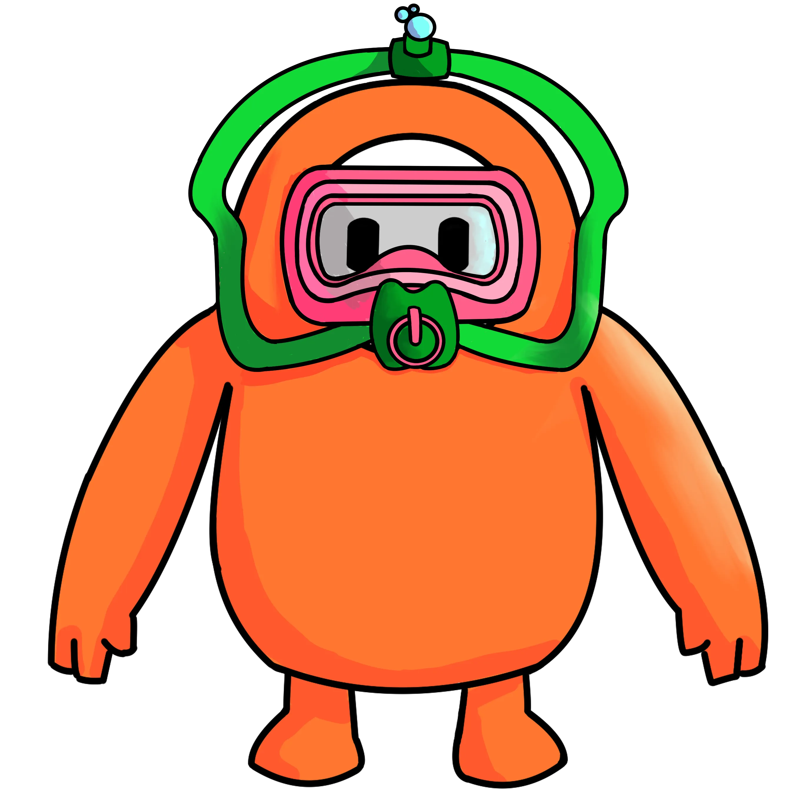 Judía de Fall Guys de Atoctal, miembro de Team Butano