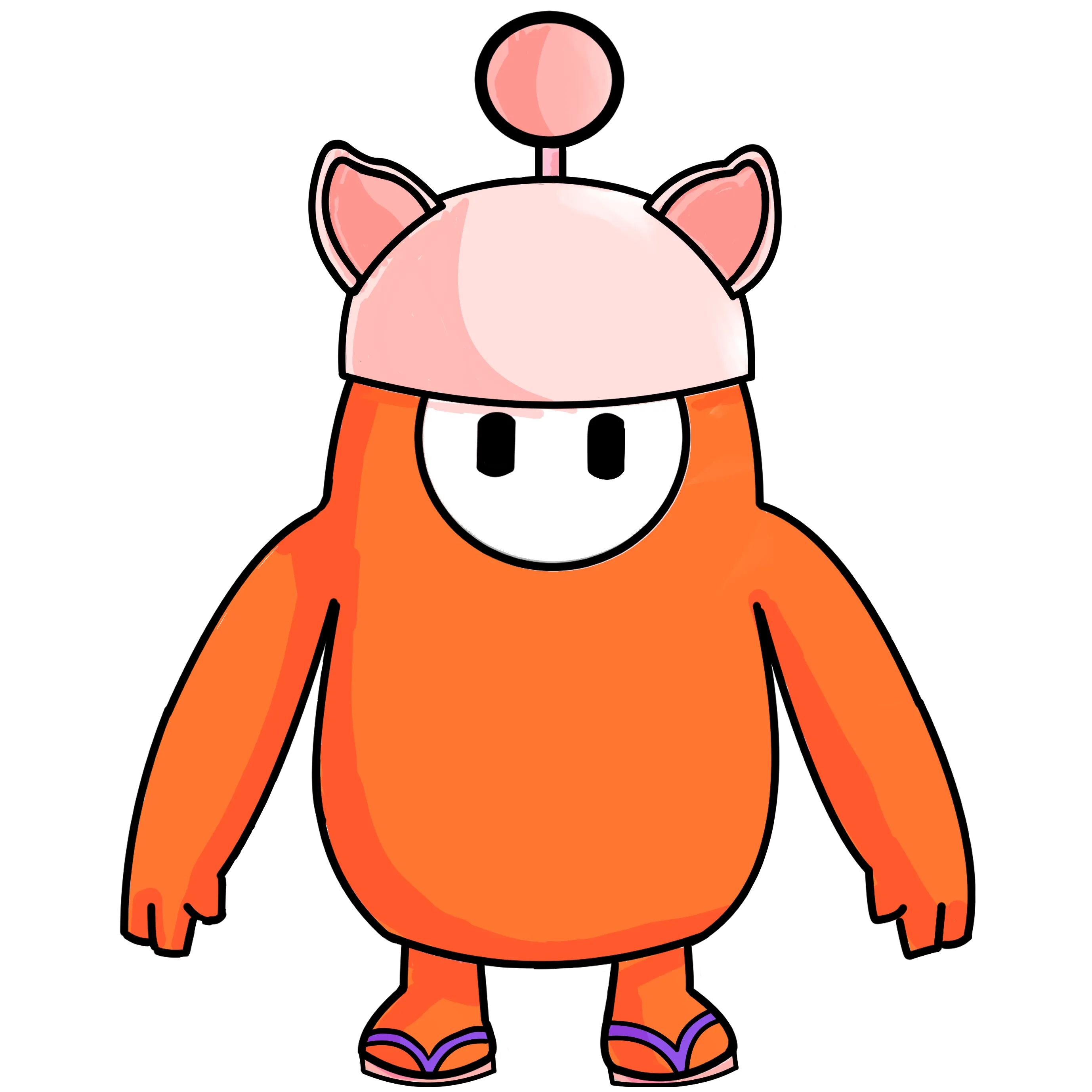 Judía de Fall Guys de Digi, miembro de Team Butano